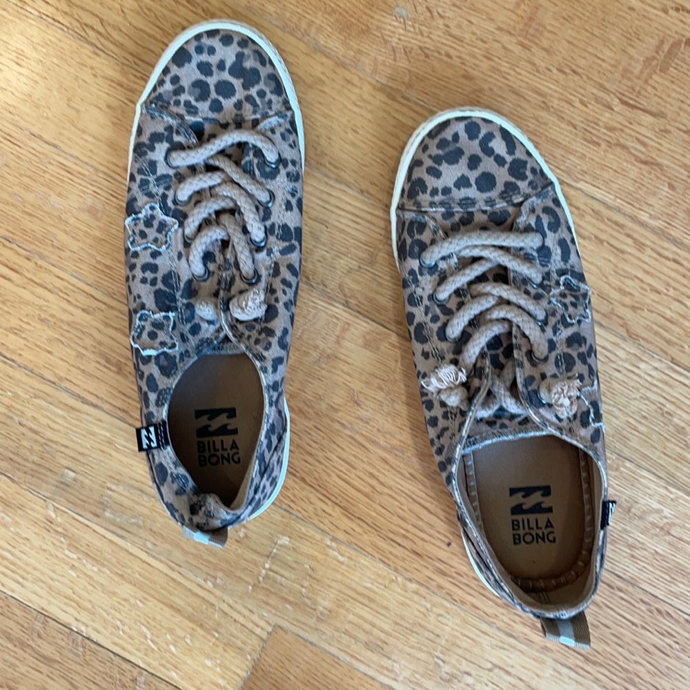 Billabong leopard print sneakers